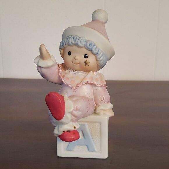 Vintage Set of 2 Homco Baby Ceramic Clown Figurines 1980 - #1451 - Picture 6 of 9